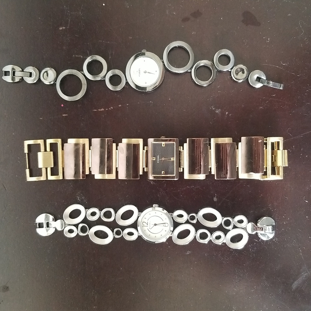 Set of 3 Fossil watches